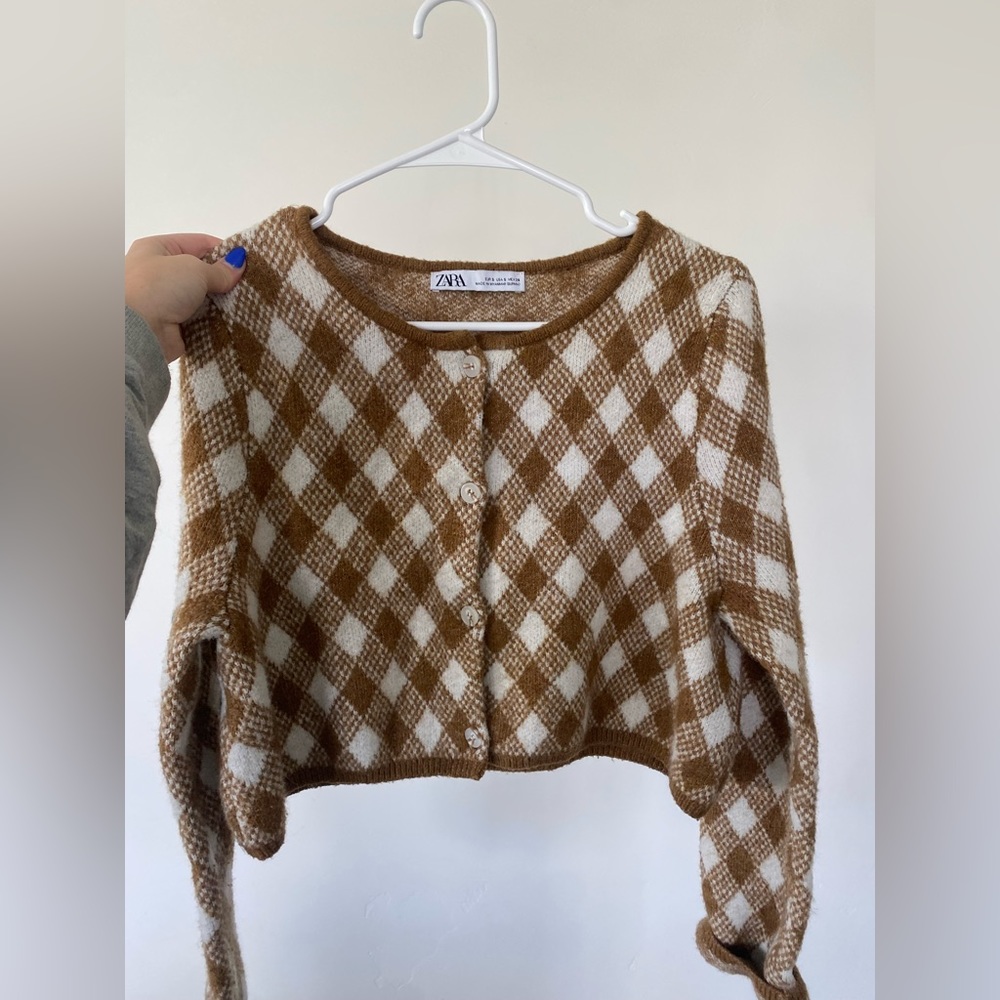 Checkered Zara sweater